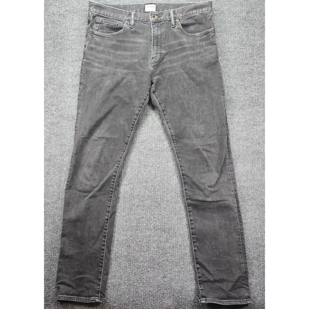 Todd Snyder Jeans 34x34 (36x34) Slim Washed Black Gray Denim Stretch 5 Pocket